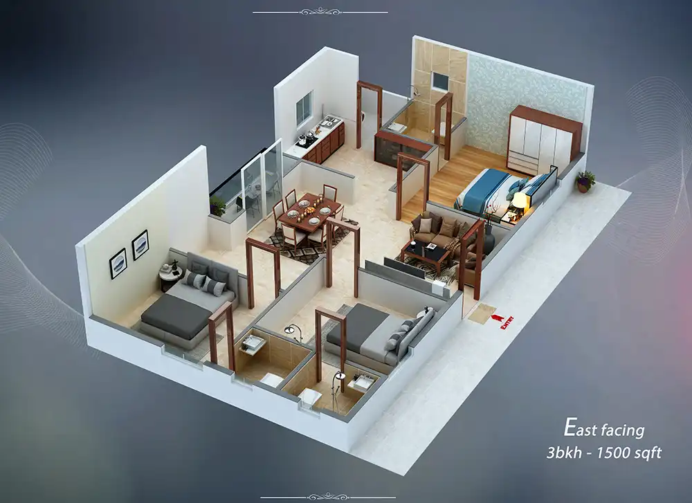 VillasamBlock1_East 3bhk